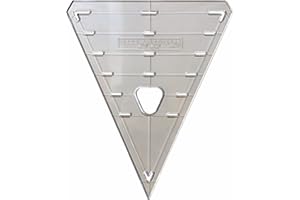 Linic Plastics Bunting Templates, Choice of Shape, Clear Plastic, Pennant, Flag, Triangle (S7886) Free UK Postage (Shape A: Triangle Pennant)