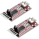 Yizhet 2X FTDI Serial Adapter FT232RL USB zu TTL Adapter 3,3V / 5V Modul Mini Port für Arduino und Raspberry Pi