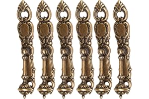 POMOLINE 6 Un. TIRADOR Péndulo bronce envejecido Cajón Mueble clásico 131x24MM