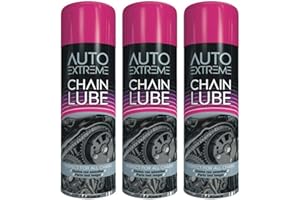 PNJB Chain Cleaner Lube Spray, Grease Oil, Lubricates, Cleans & Protects, Rust Defense, Stuck Parts Ease, Formulated for All Weather Conditions, 250ml, (3PCS)
