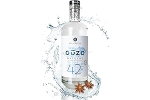 ‎DELIGREECE Deligreece Ouzo 42 | Seit 1892 traditionell hergestellter Ouzo aus Mytilene | 42% Uzo Destillat mit echten Aromen des Meeres | Handgemachter Ouzo aus Griechenland als Geschenk | 700ml Flasche