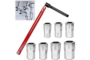 SCROLIEY Chiave Rubinetto Lavello, Chiave per Rubinetto Sottolavello, Chiave per Dadi Rubinetti, Utensile per L'installazione dei Rubinetti (8-17MM)