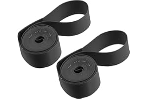 A ABSOPRO 700C Bike Wheel Rim Strip Rim Tape Tube Band PVC Black (Set of 2)