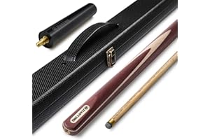 AONETIGER Taco de billar de 3/4 articulado hecho a mano con eje de fresno, 3 piezas de 57 pulgadas 18 onzas, punta de 10 mm con accesorios de extensión, funda rígida/bolsa a elegir