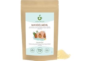 Mandelmjöl, Mandlar delvis oljade och malda, 100% naturliga, försiktigt torkade, naturligtvis utan tillsatser, Vegan, Mandelp