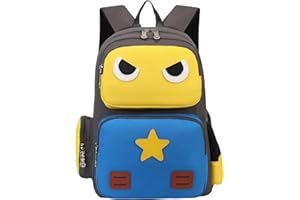 SIVENKE Sac à Dos pour Enfants 5-10 Ans, Garçons et Filles, 15L, Cartable d'École, Grand 40*30*10 cm, Jaune Bleu