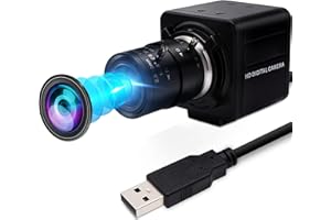 ELP Caméra Web 1080P avec objectif zoom 2,8-12 mm, 2 MP OV4689 60 fps grand angle Webcam Plug & Play pour PC, bureau, mise au point variable FHD caméra industrielle USB, 720P@120fps, 360P@260fp Mini