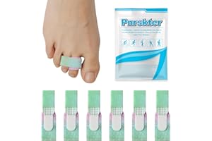Pnrskter Hammer Toe Straighteners, 6 Pcs Toe Corrector - Broken Toe Splints Wraps Relief for Curled, Crooked, Broken Support (Colorful)