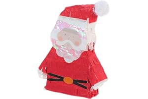 jojofuny Santa Claus Pinata Candy Chocolate Pinata Mini Pinata di Natale Portaconfetti Party Photo Prop 6.09x4.91x1.18 pollici