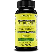 Zivapure Fat Burner & Weight Loss Supplement for Men and Women with Garcinia Cambogia, L Carnitine, Green Tea & Coffee…