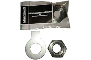 MOTOPOLIS XJ 600 XT TT 600 YFM YBR 250 - ÉCROU DE PIGNON ET RONDELLE DE AVANT