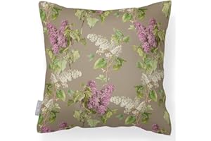 Izabela Peters Outdoor Cushions Waterproof, 43 cm, Filled Outdoor Cushion, Evening Garden - Taupe, Garden Furniture Cushions, Outdoor Seat Cushions, Garden Chair Cushions