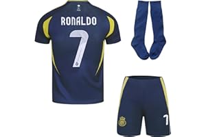 metekoc NASSR Riyadh Al 2024/2025 Auswärts #7 Football Fußball Kinder Trikot Shorts Socken Fußballbekleidung Geschenk Set Jugendgrößen