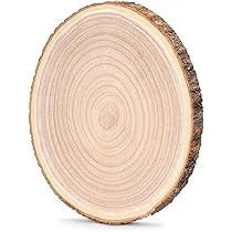 Paulownia houten boomschijf - 30 x 3 cm - boomschijven | Fun en Feest