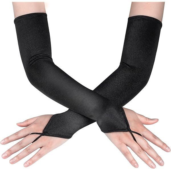 1 Paar Fingerlose Netzhandschuhe Für Frauen – Schwarz, Für Hen Night, Braut-Party, Abendlook