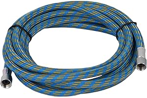 Agora-Tec, tubo per aerografo AT-H-01, 3 m, flessibile, per aerografo con filettatura interna di 8 mm