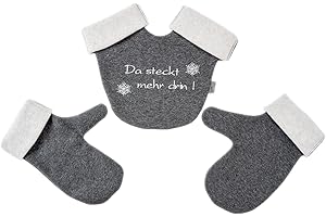 Goldi-Design Partnerhandschuhe Set Da steckt mehr drin! aus Doppelfleece in Deutschland hergestellt