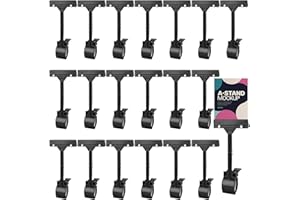APACALI Pack of 20 Price Tag Holders for Clamping, Price Tag Clip, Rotating Sign Holder, Price Tag Holder, Trademark Clip, Display Clip Holder, Price Tag Clip, Holder for Price Tags