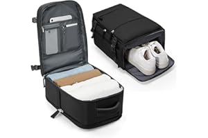 BJLFS Zaino Ryanair 40x30x20 Donna Zaino da Viaggio aereo Bagaglio a mano 40x30x20 Sottovuoto con porta scarpe Borse da Cabina per Wizzair Zaini Casual impermeabile per laptop da 14 pollici