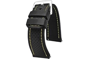 STUNNING SELECTION ALPINE Sporty Premium Soft Silicone Adjustable Watch Band - Replacement Rubber Watch Bands for Women & Men - Waterproof Quick Release Watch Straps - Compatible with Regular & Smart Watch Bands