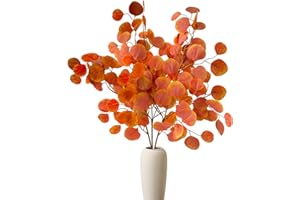 ‎JADEUNM Jadeunm 3 Bündel Künstliche Herbst Eukalyptus Künstlich Herbstzweige Kunstpflanzen Kunstblumen Herbst Wie Echt Herbststrauß Herbstblätter für Tisch Deko,65CM