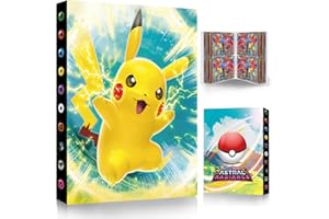 LEMIL Raccoglitore Carte Album, Album Carte Libro Album Foto, 4 Tasche per Pagina 30 Pagine e Può Contenere 240 Carte Porta Carte Album, Regali per Bambini(Lightning-A04)