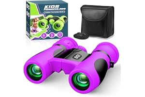 ANGINNE Upgrade Impermeabile Compatto Binocolo per Bambini - 8x21, All'aperto Idea Giocattoli Regalo