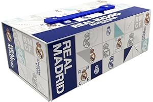 CYPBRANDS Real Madrid, Set de Actividades en Maletín, Actividades Creativas, Dibujo, Maletín con Pinturas, Mutlicolor, Producto Oficial