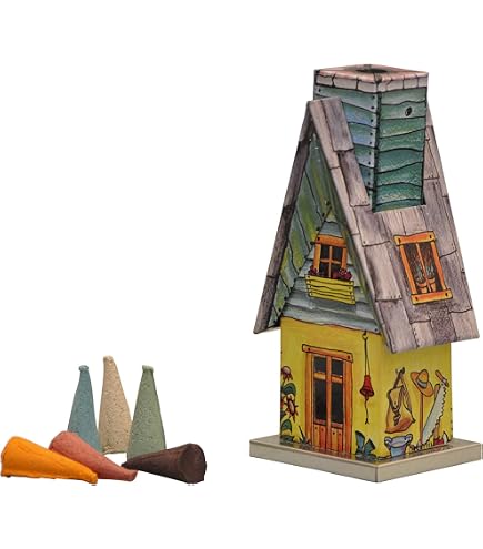 Crottendorfer Casetta Per Incenso Natale - Porta Coni In Metallo, Made In Germany, 7,2x7,8x9,8 Cm - 3