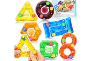 LESONG Sensory Toys for Autism, Fidget Toys for Autistic Children Special Needs, Kids, Gel Filled Squishy Stress Toys for Anxiety Relief, Tactile Preschool learning toys, Sensory Play Shapes