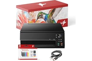 realink Bundle Canon PIXMA TS6350a Imprimante (avec scanner et photocopieur) avec 10 cartouches d'encre XXL