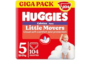 Huggies Ultra Comfort Blöja Trosor, Storlek 5 (12-17 kg), Förpackning om 104 blöjor (Gigapack)