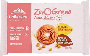 Galbusera ZeroGrano Biscotti Integrali con Mais e Grano Saraceno senza Glutine e senza Lattosio 220g