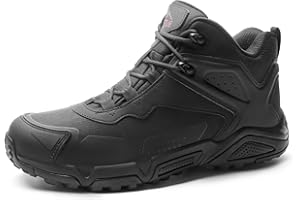 NORTIV 8 Men's Waterproof Hiking Boots Lightweight Mid Ankle Trekking Trails Outdoor Boots JS19001M