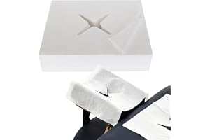 Luriseminger 500 st engångs massagesäng nässlitsdukar, 30 x 40 cm engångsdyna för massagesäng nackstöd, ansiktskuddar för massagebord massagebänkar behandlingsbänk terapisängar