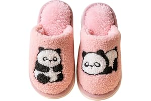 OBiQuzz barn pojkar flickor vintertofflor halkskydd inomhusskor stora barn vuxna bomullstofflor flickor fluffiga tofflor