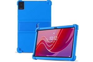 ZZJOOOJ Funda para Lenovo Tab M11 (2024) 11 Pulgadas,Silicona a Prueba Funda Niños para Lenovo Tab M11 Cover con Soporte - Oscuro Azul
