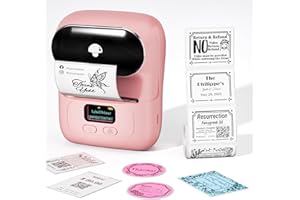 Goknu M110 Label Printer Machine, Bluetooth Wireless Thermal Label Printer with Rechargeable Battery, Handheld Printer Sticker Maker Barcode Printer,Label Maker Machine Compatible for Android &IOS