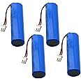 EXME 3.7V 2000 mAh Li-ion GPS Cylindrical Battery | 3.7V Lithium Ion Battery for DIY Projects | Lithium Ion Cylindrical Battery (Pack of 4)