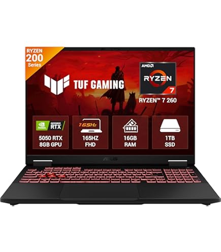 ASUS TUF A16 (2026), AMD Ryzen 7 170, RTX 4050-6GB, 16GB RAM