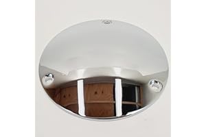 BILLET PROOF DESIGNS Chrome Domed Shovelhead/EVO Derby Clutch Cover for 1970-1999 Harley Big Twin Shovelhead & Evolution Softail, Dyna, FXR, Electra Glide, Tour Glide, Road King/Glide - Replaces HD# 25392-84T & 60668-84B