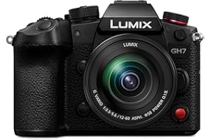 Panasonic Lumix DC-GH7ME Fotocamera Mirrorless Micro Quattro Terzi, Obiettivo Lumix G Vario H-FS12060, 25,2MP, Video C4K/4K 4:2:2 60/50p, Phase Hybrid AF, Active IS, ProRes RAW HQ, Mirino OLED, Nero