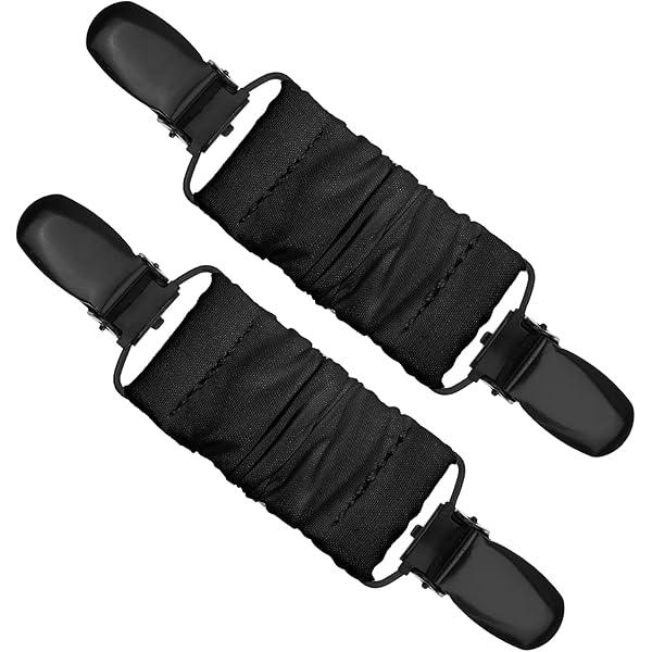 Aeaocvo 6 stuks cardigan clips elastische jurk cinch clip dames bretels clips voor truien, jurken, overhemden, jassen (zwart wit bruin), Metaal