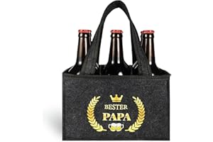 Anicy Regalos Papa Cumpleaños, Regalos de Cerveza Hombres, Bester Papa Regalo Hombres, Bolsas para Botellas