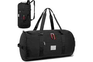 TAIHOYIN 60 l resväska med skofack stor sportväska ryggsäck män kvinnor vattentät weekender handbagage, A-svart, 60L, Resor