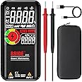 BSIDE Digital Multimeter Color LCD 3 Results Display 9999 Counts Voltmeter Rechargeable with Smart Mode Capacitance Hz Diode Duty Cycle Voltage Tester