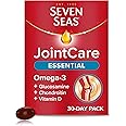 Seven Seas JointCare Essential, with Omega-3, Glucosamine, Chondroitin, Vitamins C and D, Manganese and Zinc, Food Supplements, 30-Day Pack