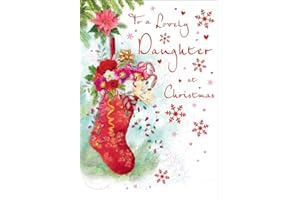 PICCADILLY GREETINGS Tradycyjna świąteczna kartka córka - 23 x 15 cm - wydawnictwo królewskie