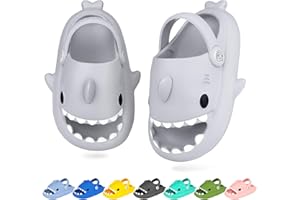 WUYISTAR Chanclas Tiburón Niñas Chanclas de playa para niños Sandalias antideslizantes para piscina Chanclas de Verano Rosa Menta Verde Azul Gris Amarillo Verde Oscuro