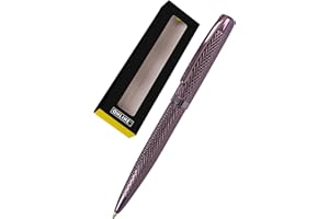 Online Eleganza Stylo à bille rotatif I Métal I Couleur : bordeaux I Recharge de grande capacité interchangeable I Clip métallique I Couleur de l'encre noire I Stylo à bille avec emballage cadeau